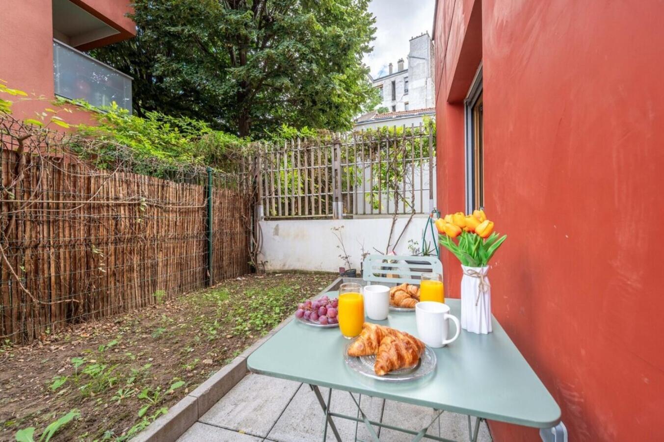 Superbe Appartement 1Min Metro7 Rez-De-Chaussee Обервільє Екстер'єр фото